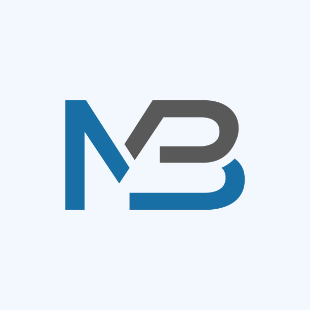 首字母MB标志模板抽象字母图片下载