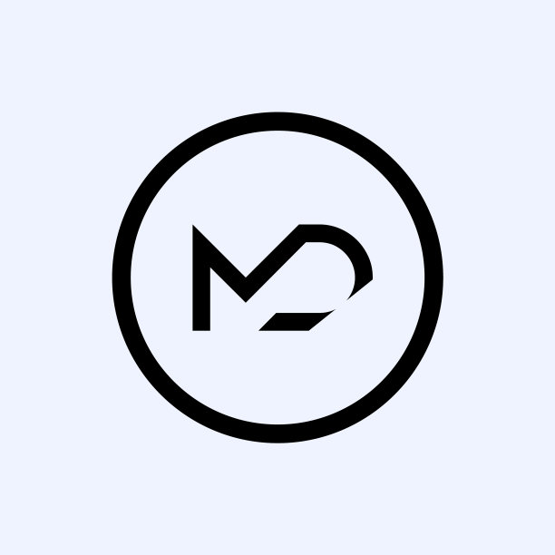 首字母md标志模板抽象字母图片下载