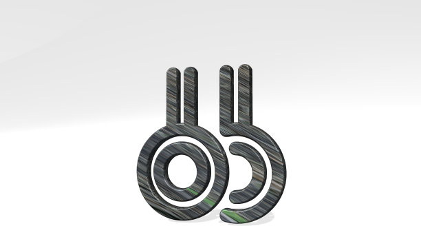 体操杂技悬挂由一个闪亮的金属雕塑在灯光背景上投射阴影的3D插图。锻炼和健康图片下载