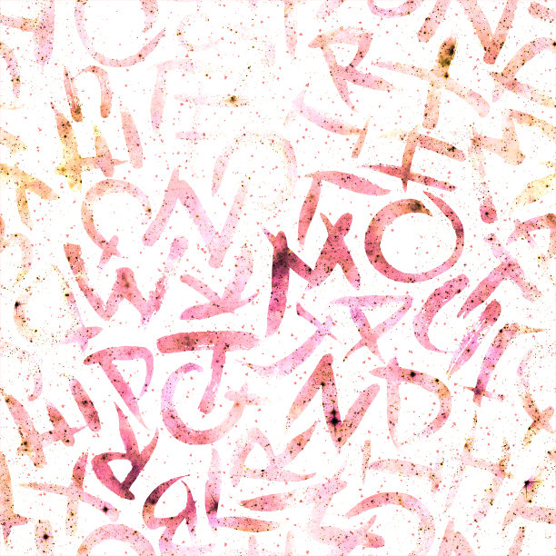 字体无缝模式。时尚手绘图片下载