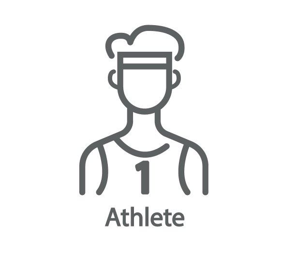 平矢青年运动员。前视图男性运动员图标。像素完美。移动和网络。图片下载