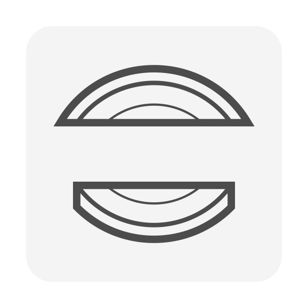 原木经过切割后在木材生产行业和锯木厂进行矢量图标设计。图片下载