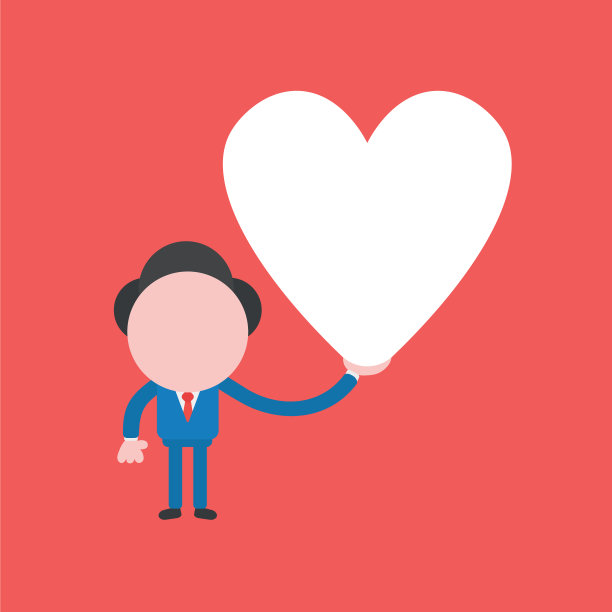 概念商人品格捧心图片下载