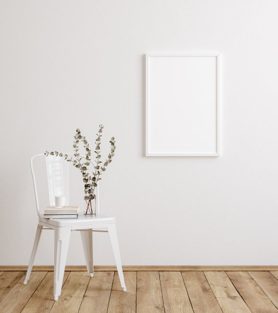 农舍餐厅内部的模型框架图片下载