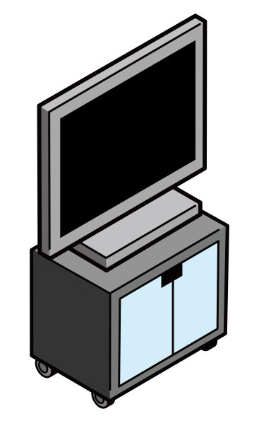 电视架上的液晶电视图片下载