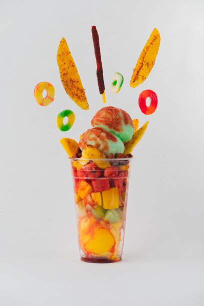 混合水果杯图片下载