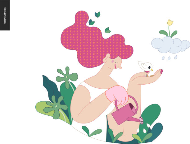 园艺人春天图片下载