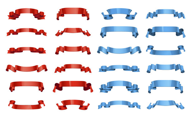 各种可爱丝带套装图片下载