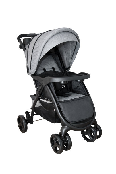 白色背景上的婴儿车图片下载