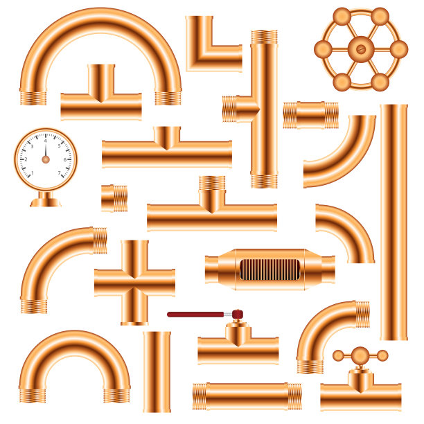 铜管配件设置隔离图片下载