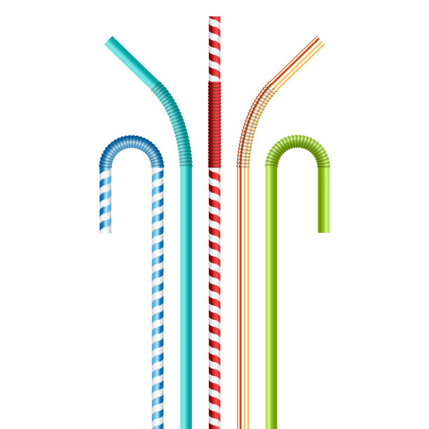 喝吸管隔离在白色图片下载