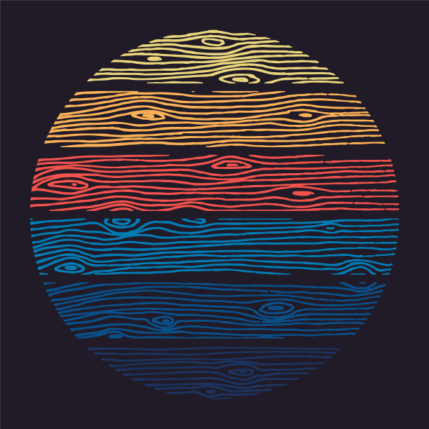 彩色圆形设计背景木纹理图片下载