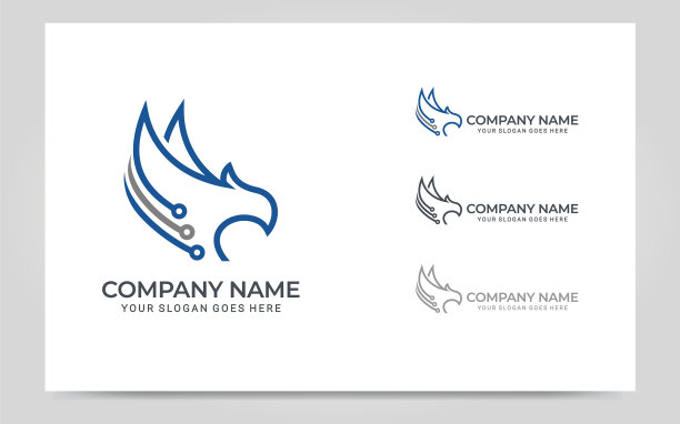 现代鸟类标志图形设计图片下载