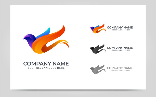 现代鸟类标志图形设计图片下载