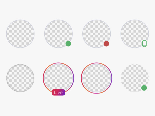 设置圆形用户照片或个人资料相框图片下载