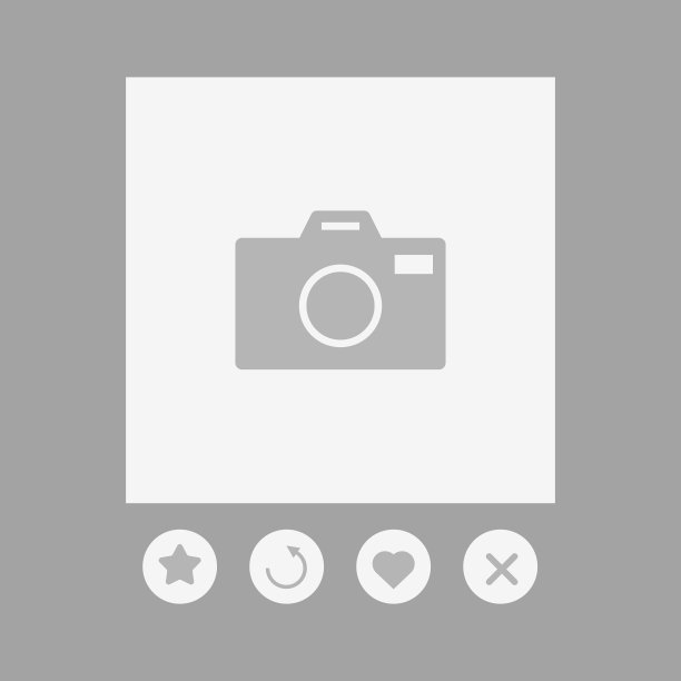 照片手机应用界面设计模板图片下载