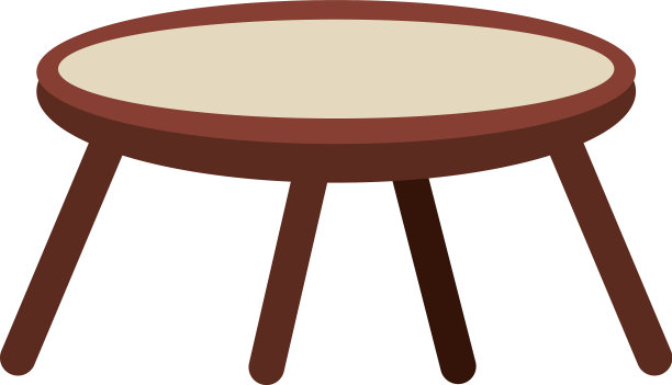 餐桌中心客厅家具图标图片下载