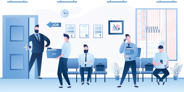 商人、求职者。老板或人力资源专家。招聘机构。人简历。图片下载