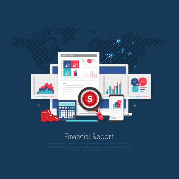 基于数字会计概念的登陆页面设计图片下载