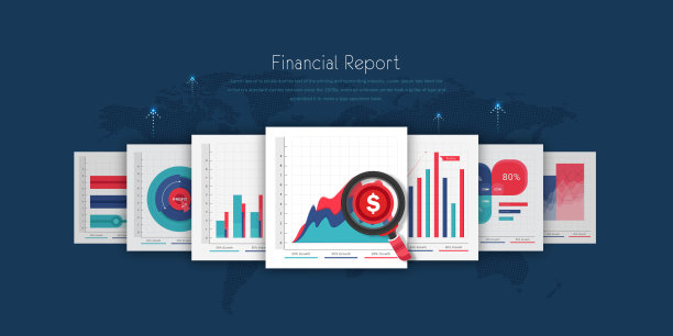 扁平的业务分析图表图片下载