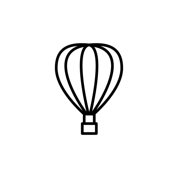 气球图标，插画线设计图片下载