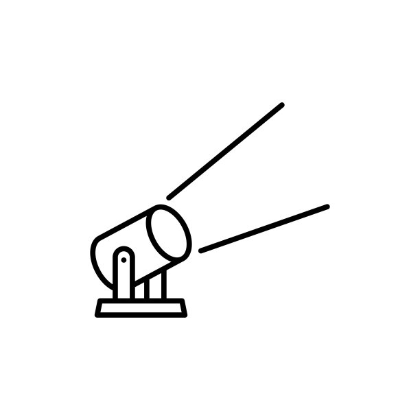 聚光灯图标，符号设计模板图片下载