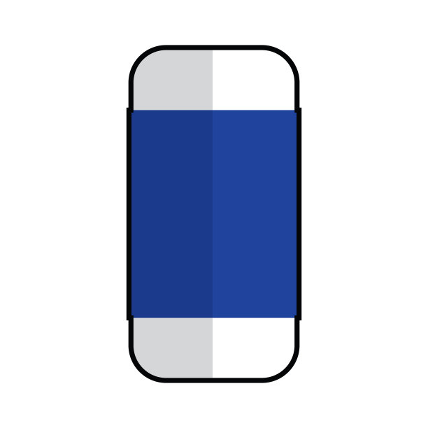 孤立的橡皮擦图标图片下载