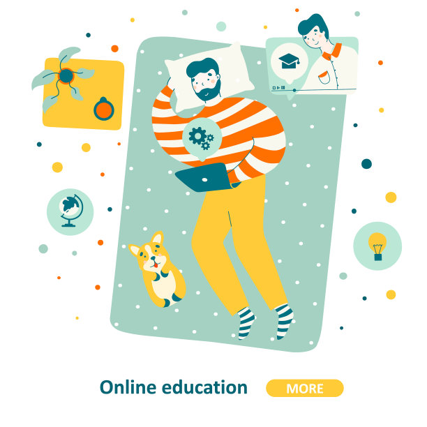 在线学习教育在平式男人休息图片下载