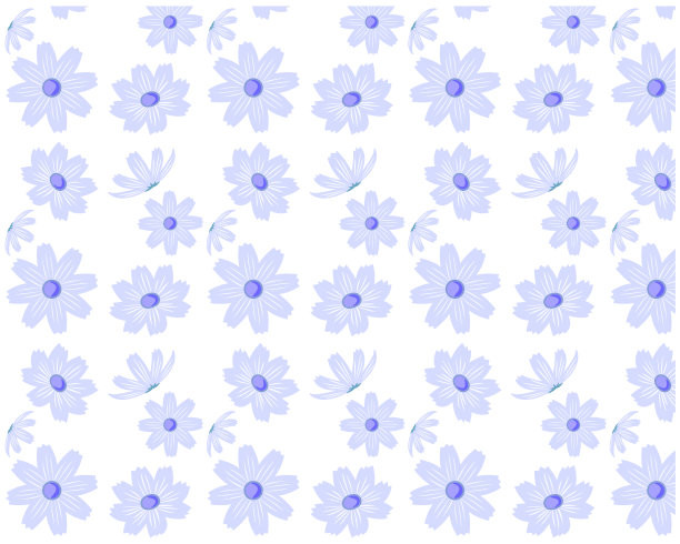 天衣无缝的宇宙花图案。矢量插图的花卉背景图片下载