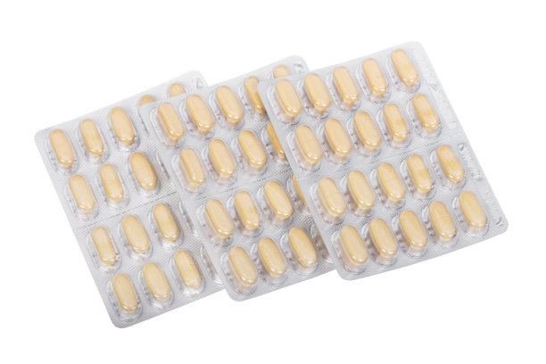 泡罩包装中的药片图片下载