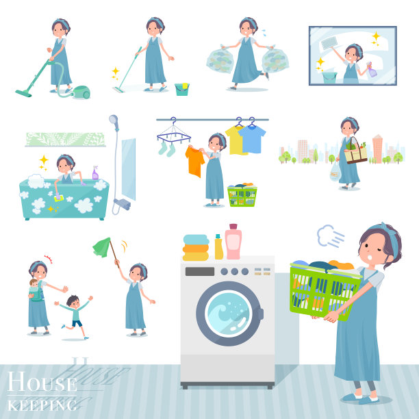 扁平型发带孕妇家政图片下载