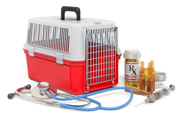 兽医服务概念，隔离在白色背景上的3D渲染图片下载