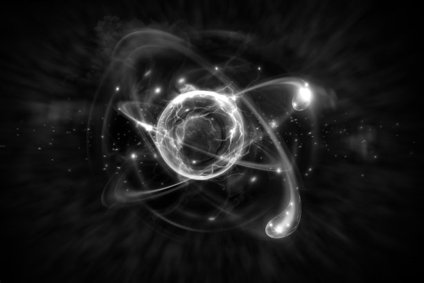 原子粒子3D插图图片下载