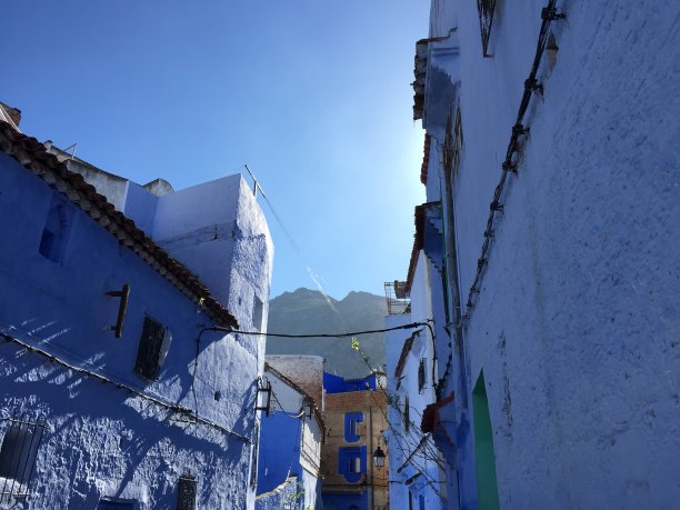 蓝色的城市图片下载