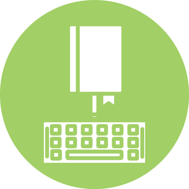 电子书籍与键盘在线教育图片下载