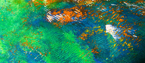 彩色图案与油和丙烯酸的颜色图片下载