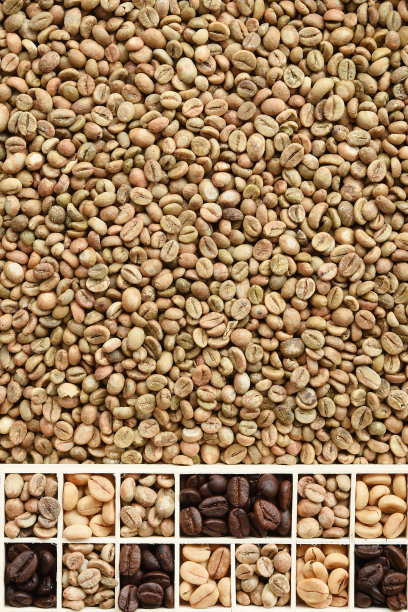 近距离观察咖啡豆图片下载