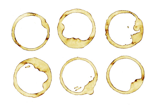 咖啡或茶的黑点。图片下载