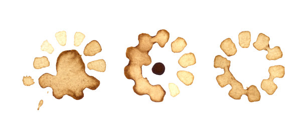 咖啡或茶的黑点。图片下载