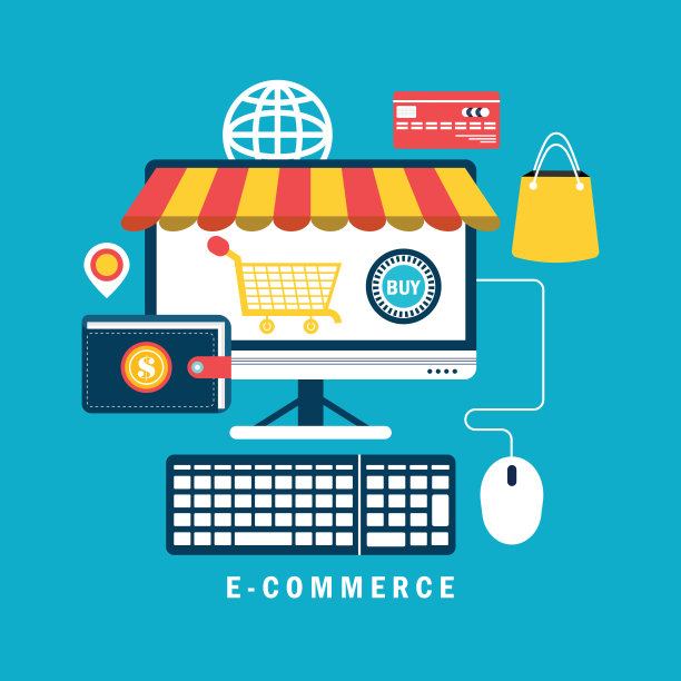 网上购物和电子商务的概念图片下载