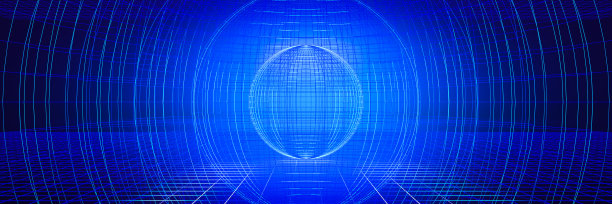 抽象背景与球形模式在蓝色图片下载