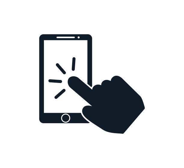 触摸屏图标矢量标志设计模板图片下载