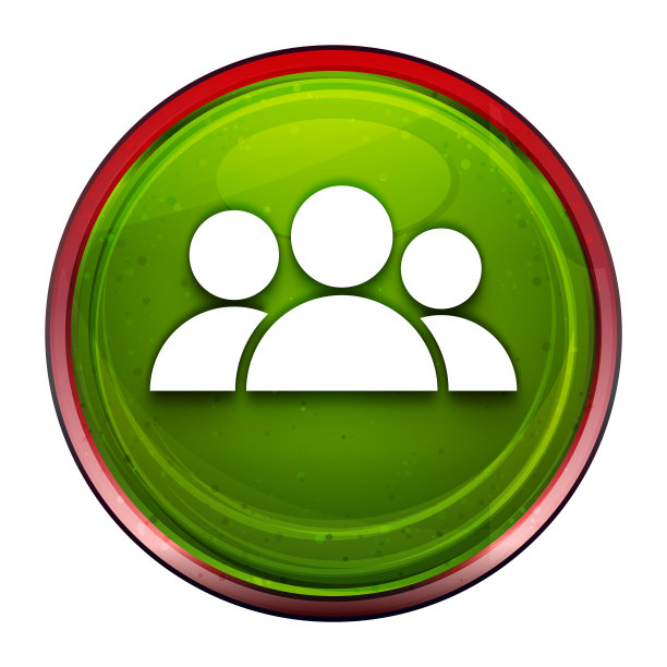 组图标新鲜的绿色圆形按钮插图图片下载
