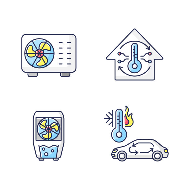 气候控制RGB颜色图标设置图片下载