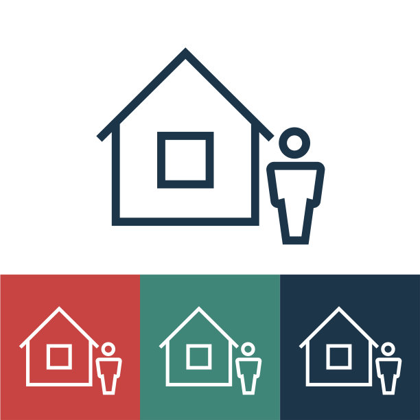 线性矢量图标与所有者图片下载