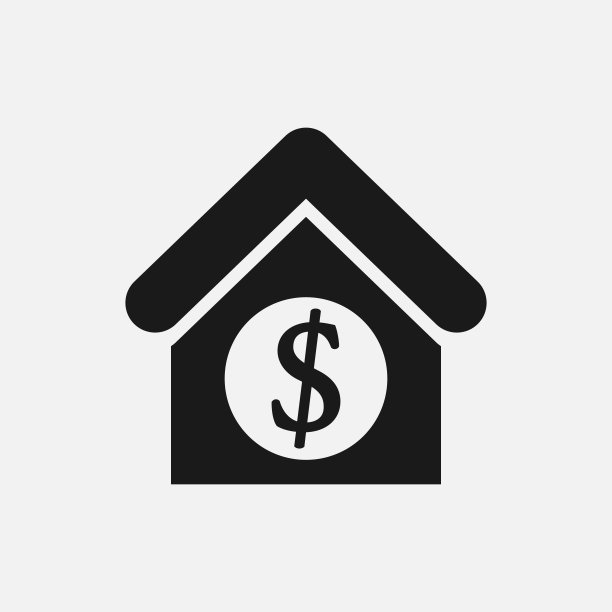 抵押贷款图标说明。住宅物业，房地产概念。图片下载