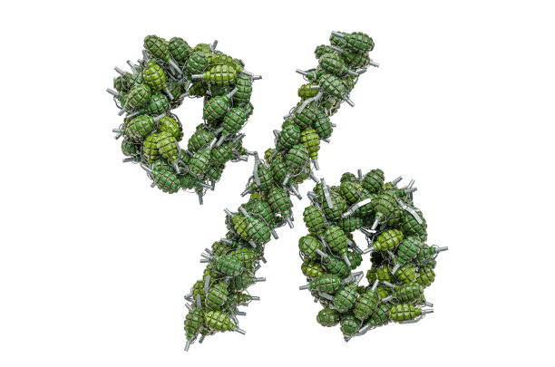 百分比符号从手雷，3D渲染孤立在白色背景图片下载