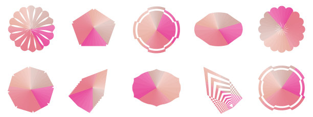 集合向量，集合图标语音气泡，花朵，箭头与射线背景，抽象插图纹理墙纸图案无缝符号艺术图形设计图片下载