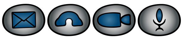 按钮的集合。选择菜单。麦克风，摄像机，电话接收器，信件。一组彩色矢量图标用于视频通话。孤立的白色背景。卡通风格。在线交流。远程虚拟对话。图片下载