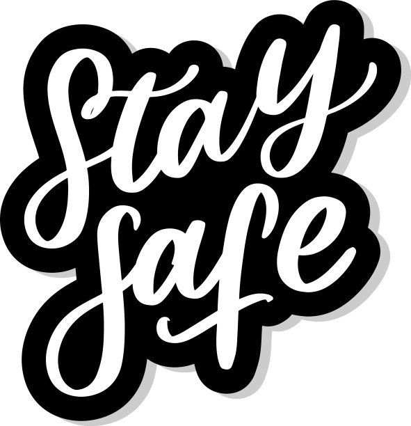 标语居家安全检疫大流行信图片下载